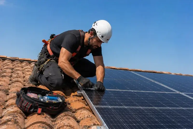 Maintenance et monitoring de panneaux solaires à Recquignies